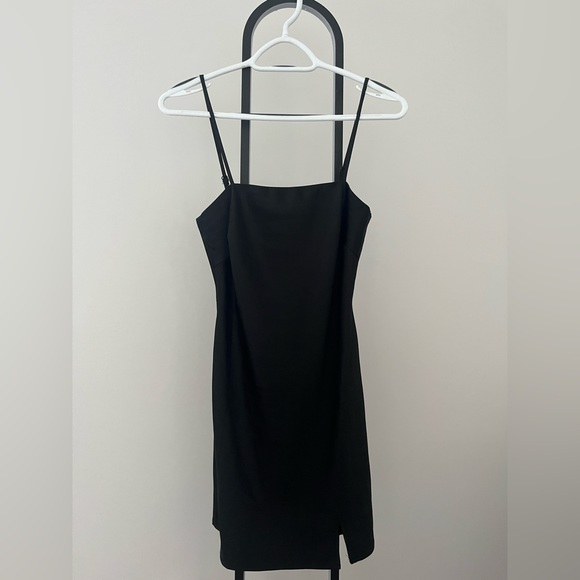 Princess Polly Black Satin Mini Dress - Picture 1 of 3